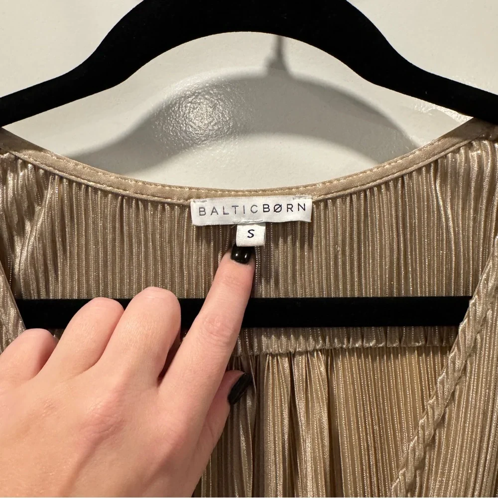 Baltic Born Athena Dress Gold Maxi Dress Wedding Gala Black‎ Tie Formal Dress - Picture 6 of 10